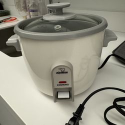 Zojirushi NHS-06 3-Cup (Uncooked) Rice Cooker, White (-WB) I