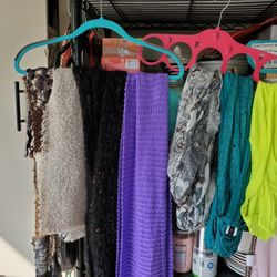 Ladies Summer Or Winter Scarves, Each