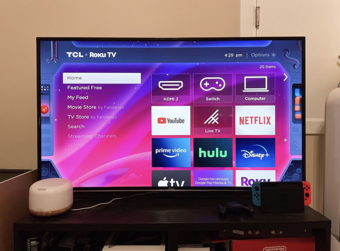 TCL 48” 4K Ultra HD Roku Smart LED TV 
