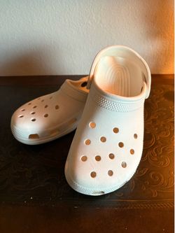 White Crocs M7 W9
