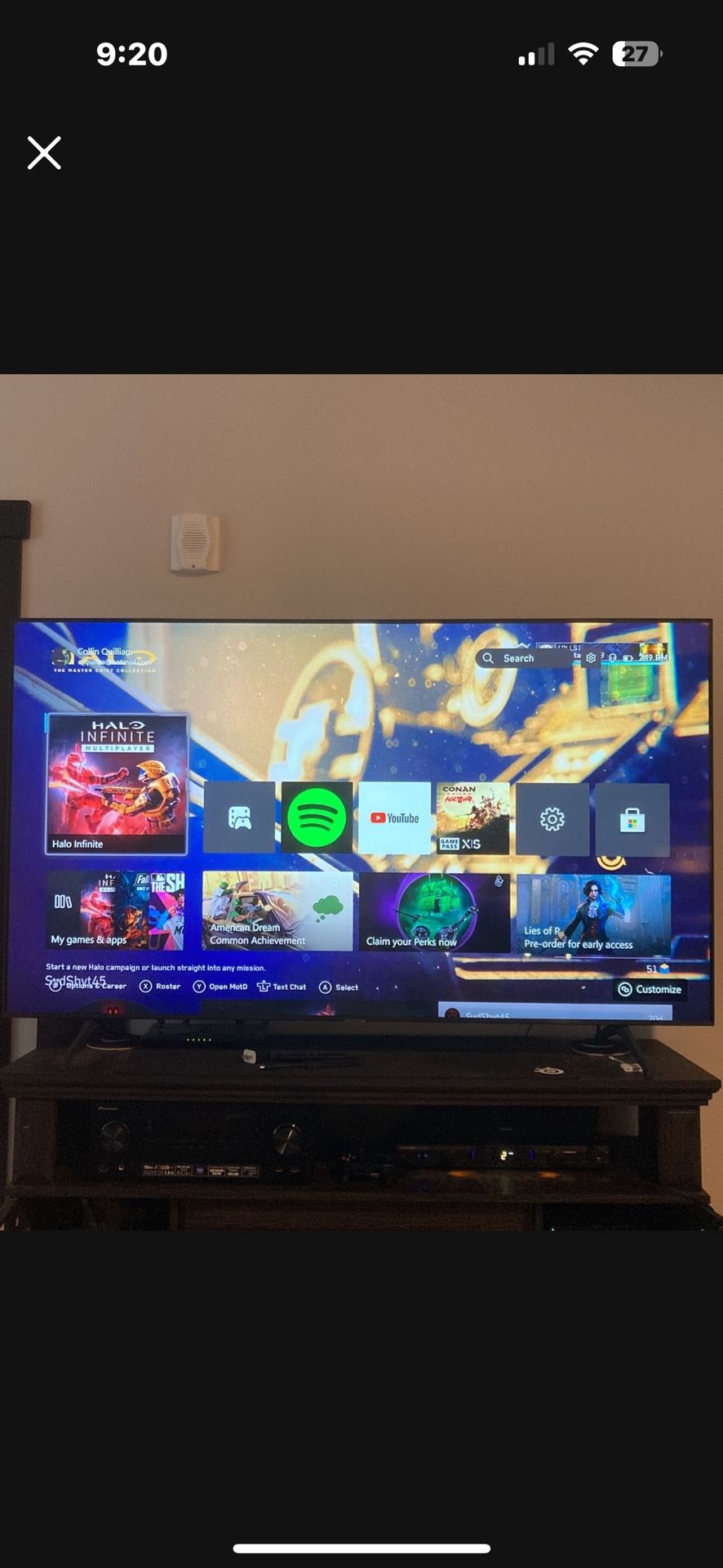 65” Samsung 4K Smart TV