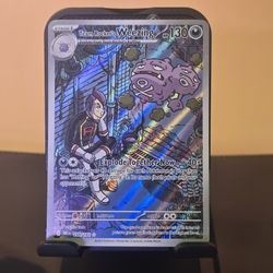 Pokemon TCG Destined Rivals Team Rockets Weezing Illustration Rare 199/182