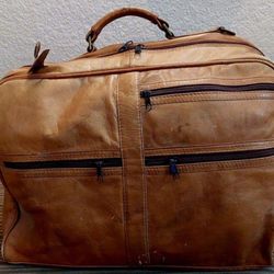 Vintage Leather Weekend Bag 