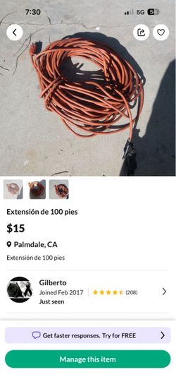 Extensión de 100 pies