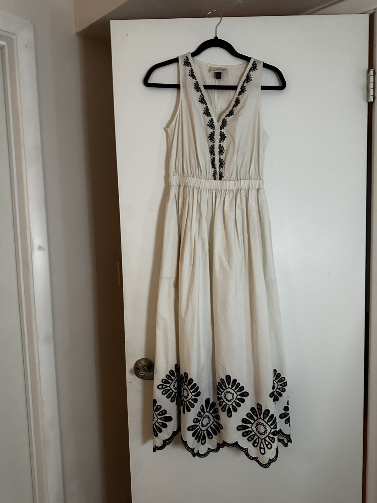 Brand New Universal Threads A-Line Cream & Black Sundress