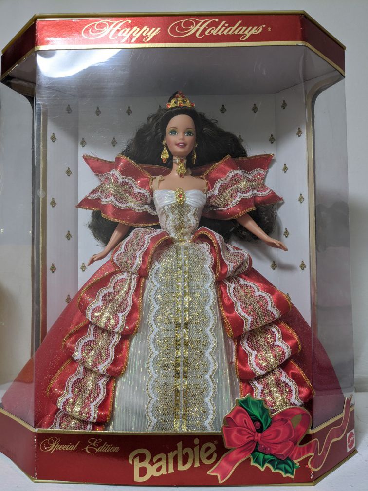 Extremely Rare 1997 10th Anniversary Happy Holidays Barbie