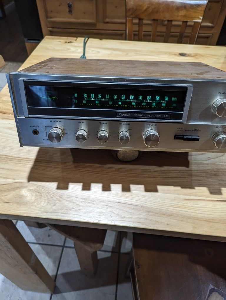 SANSUI STEREO RECEIVER ステレオレシーバー 441 Big Vintage JVC JR-S201 FM / AM Stereo Receiver | 50 CM