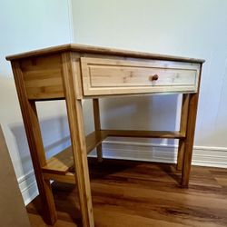 Solid Wood Corner Desk With Drawer 