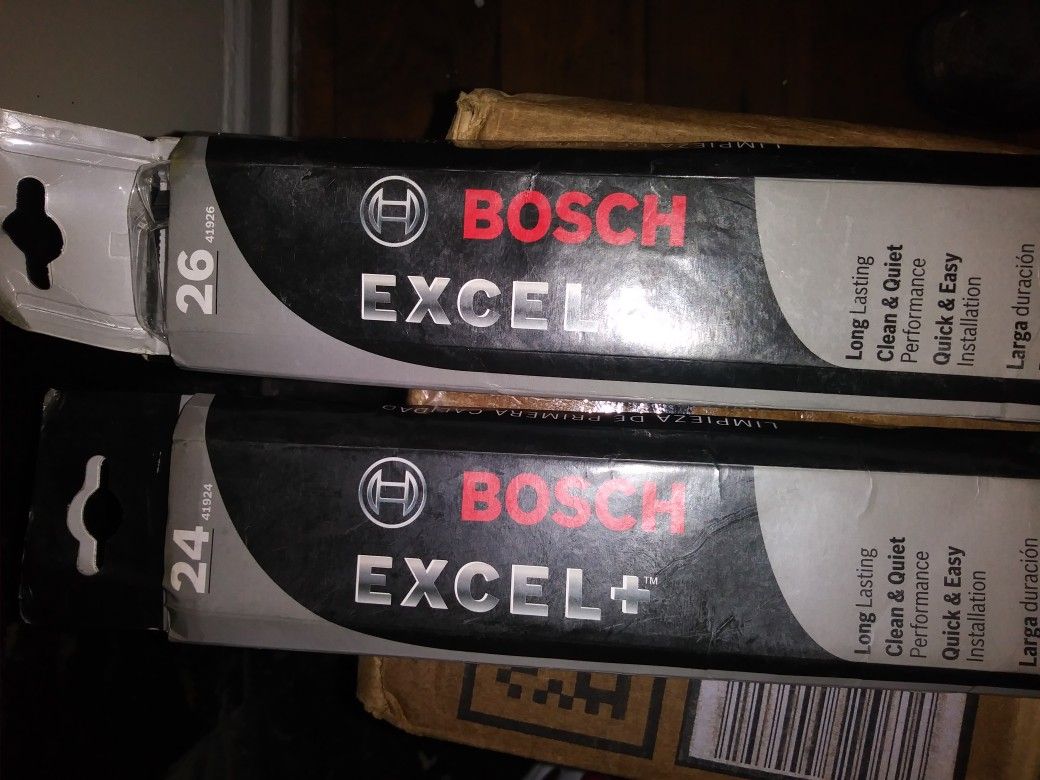 Bosch excel+ windshield wipers 24" & 26"(New)