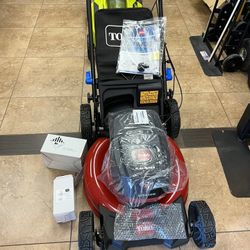 New Open Box Toro 21in. Recycler SmartStow 60-Volt Lithium-lon Brushless Cordless Battery Walk Behind Push Mower - 4.0 Ah Battery, Charger