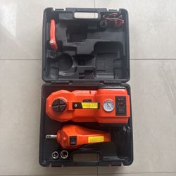 Electric Car Jack, 5 Ton/11023 LBS Hydraulic Jack with Electric Impact