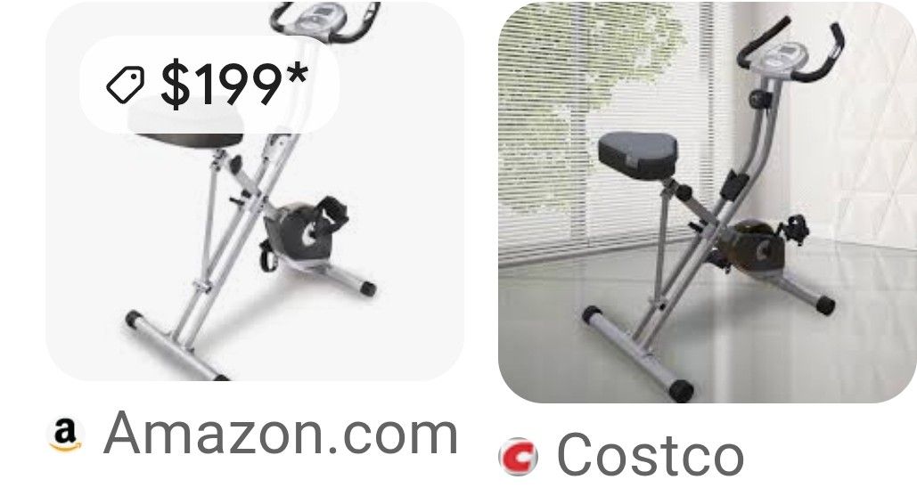 Can Deliver $65 cash your choice compact exercise bicycle bike or compact elliptical treadmill