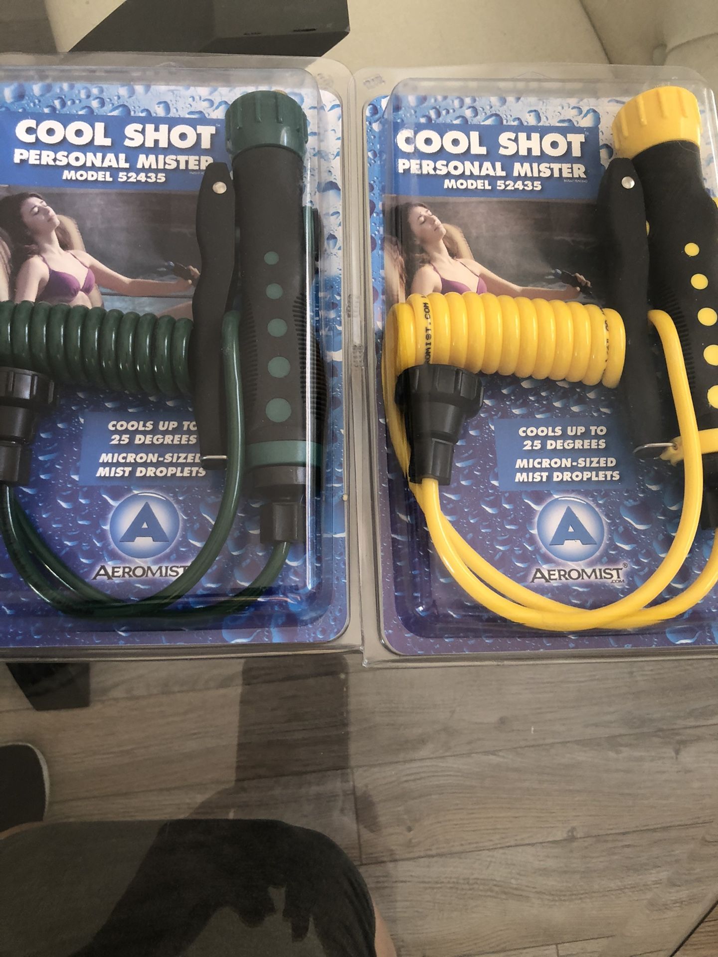 2 Cool Shot Personal Mister Pink Handheld Hose AeroMist #52435 Gardening Pets NEW!