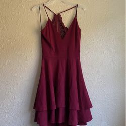 Burgundy Dress