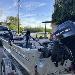 1998 Fisher 16 Ft. Aluminum Boat