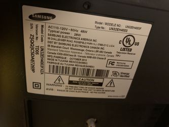 Samsung un32eh4003f 32inch. 5 years old. 720P