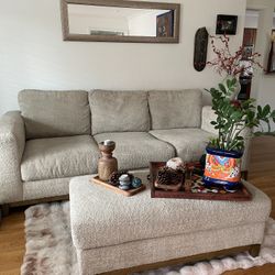 Barley Used Sofa, Love Seat And Ottoman!  