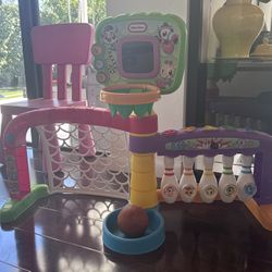 🏀⚽️🎳 Little Tikes Learn & Play 3-in-1 Sports Zone Basketball, Soccer, Bowling - folds for storage