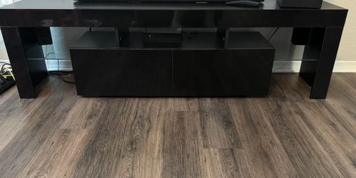 Black TV Stand With Drawers