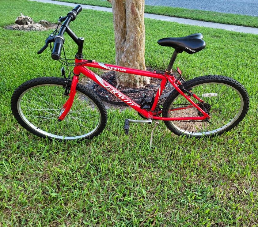 22in Apple Red Gravity Newton Rigid Mountain Bike Vintage 26 inch wheel bike

