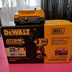 DeWalt 20v Atomic 1/2 Impact Wrench With Battery 