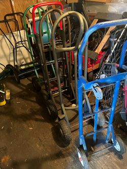 Dollys from $50 to $60 air wheels or solid Cecelia dr Cecelia dr msg me when your ready to come I will send address  meet youout front thanks