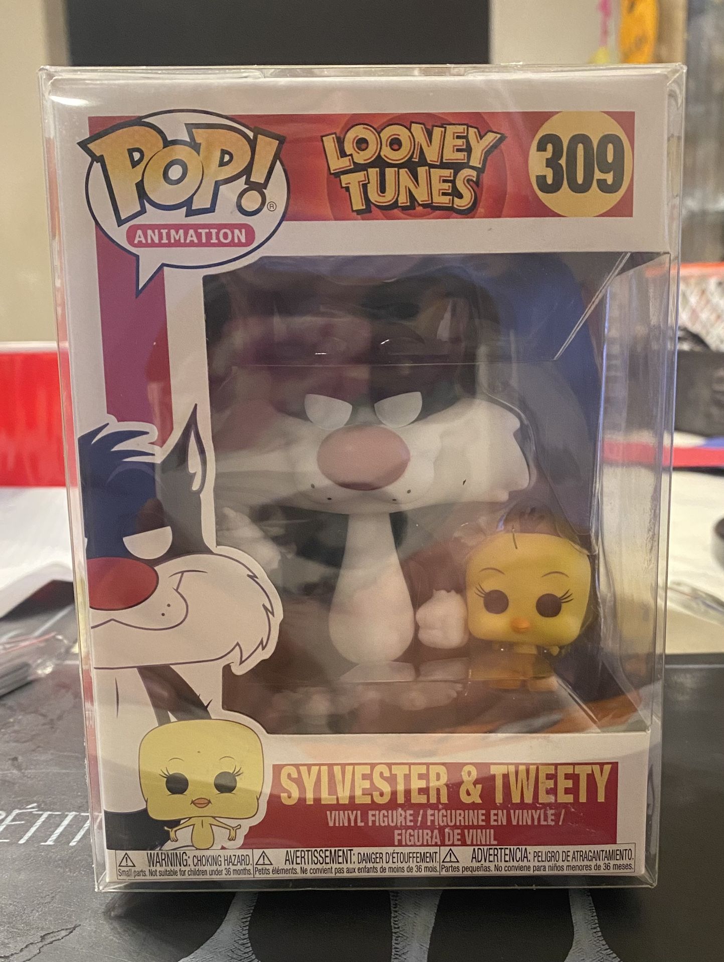 Funko Pop! Vinyl: Looney Tunes - Sylvester Cat (w/ Tweety Bird) #309