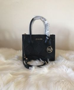 Michael Kors Woven Leather Accordion Crossbody Bag