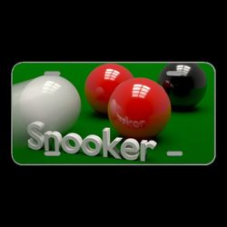 License Plate Novelty Car Front Snooker Sport Balls 3D Blender