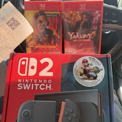 Brand New Nintendo switch 2 With 3 games BRAND NEW (Accepting offers)