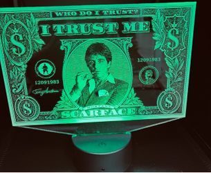 I trust me, Scarface led lamp