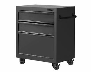 Hyper Tough 27-inch 3-Drawer Rolling Tool Cabinet, Black