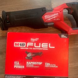 Milwaukee grinder & Sawzall 