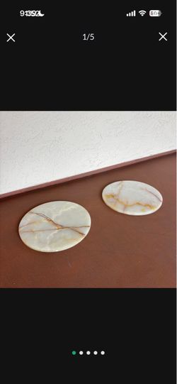 Onyx Round Decorative Trivet Stone Top