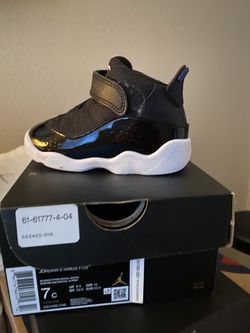 Boys Toddler Jordan 6 Rings Black/Hyper Royal-White 7C