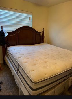 Cali king bed with tv and tv stand