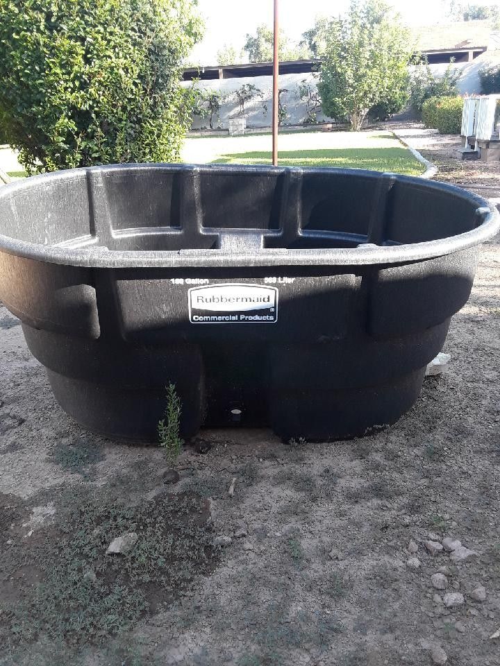 Rubbermaid 150 gallon stock tank -fish pond for Sale in Phoenix, AZ -  OfferUp