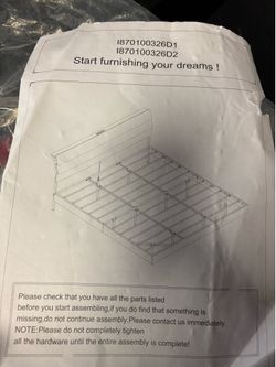King bed frame never used Free
