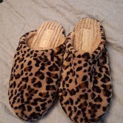 Women's Leopard Print House Slippers