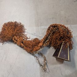 Vintage retro 70's rope lamp