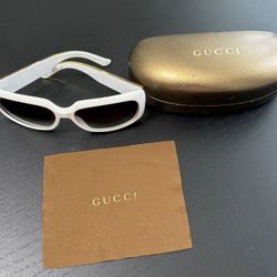 White Gucci sunglasses 