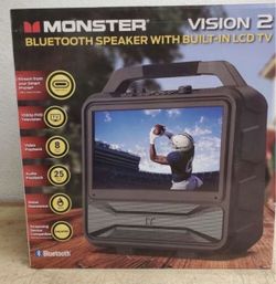 MONSTER VISION 2 A SPEAKER WITH BUILT IN LCD TV