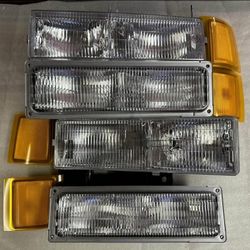88-99 Chevy C/K GMC C/K / Tahoe Suburban Yukon Blazer Headlights Faros Calaveras Micas Lamps Luces