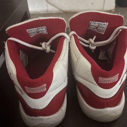 Cherry Jordan 11s Red And White 