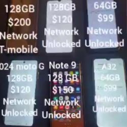SAMUNG, MOTOROLA CELL PHONES LIKE NEW