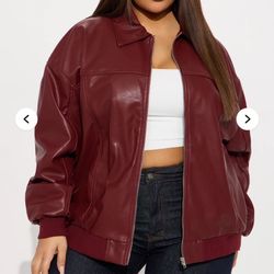 Women’s Over Sized Leather jacket