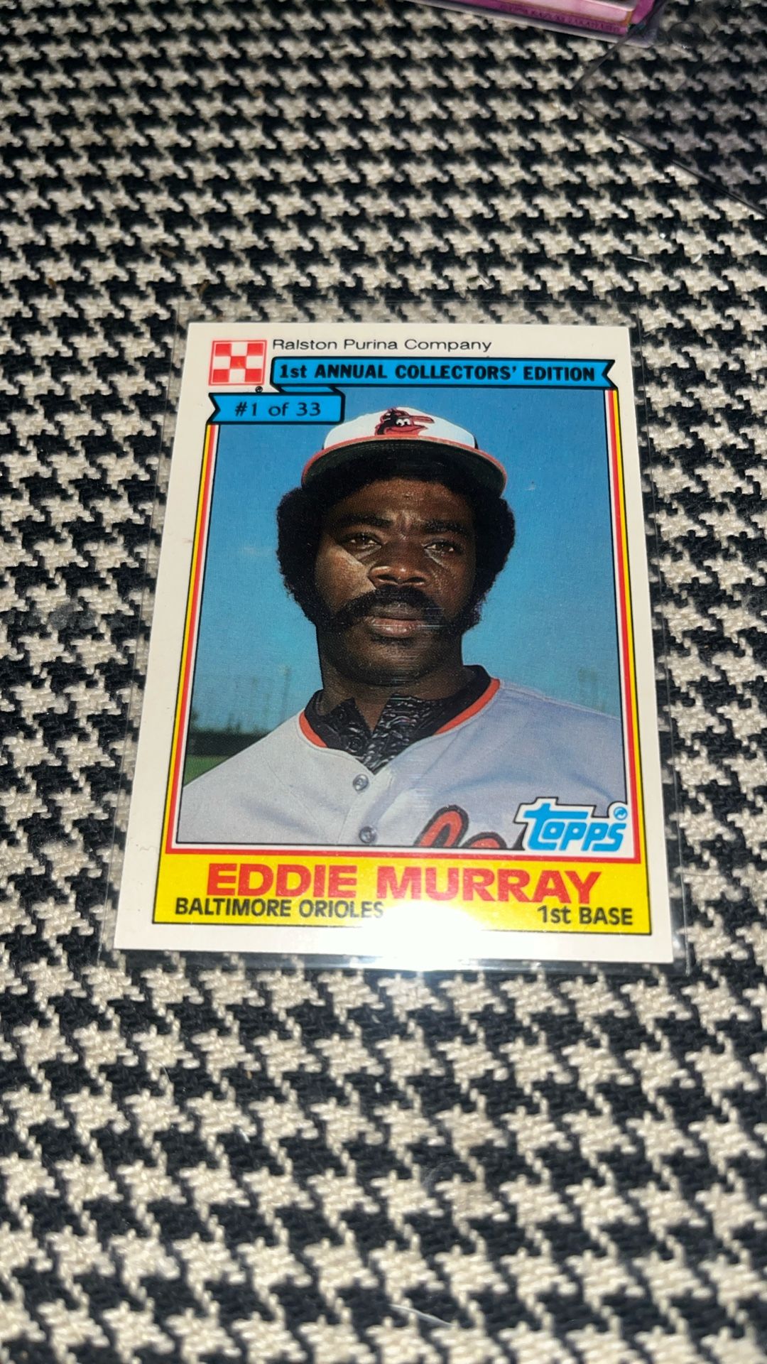Topps Purina Eddie Murray Baseball Card