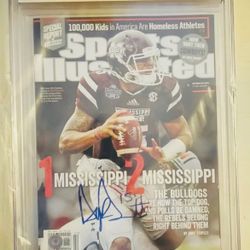 9.2 Autographed & Graded Dak Prescott Magazine 