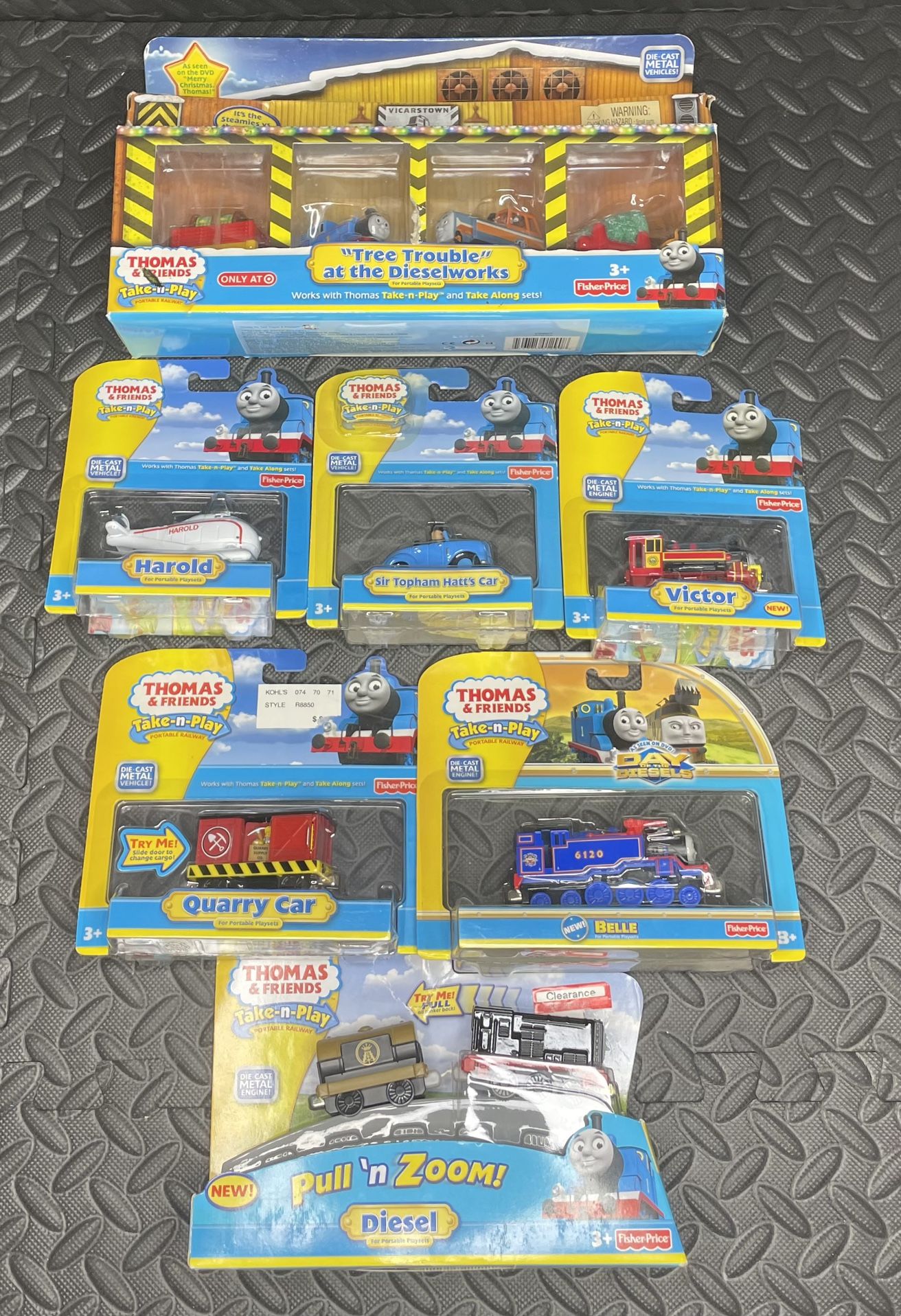 Rare Thomas & Friends Die Cast Metal Take-n-Play set!