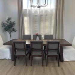 Big Dining Table And 8 Chairs 